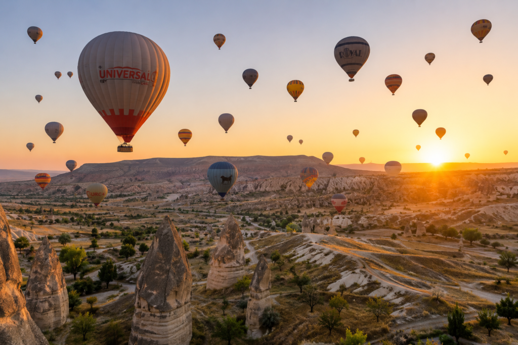 Urlaub Türkei 2026 – Was kostet es wirklich und lohnt es sich noch? 2 Urlaub Tuerkei 2026 – Kappadokien Heissluftballon Sonnenaufgang